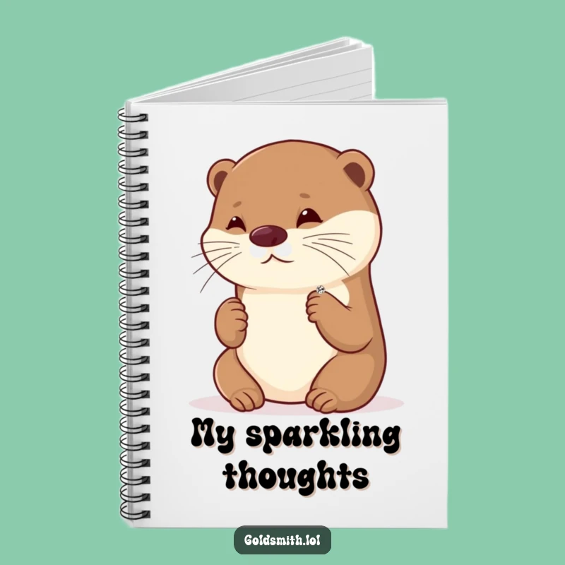 Funny Otter Notebook - Sparkly Ideas and Fashion Notes