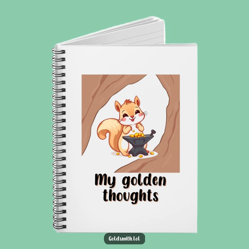Funny Squirrel Notebook - Golden Investment Plans and Ideas